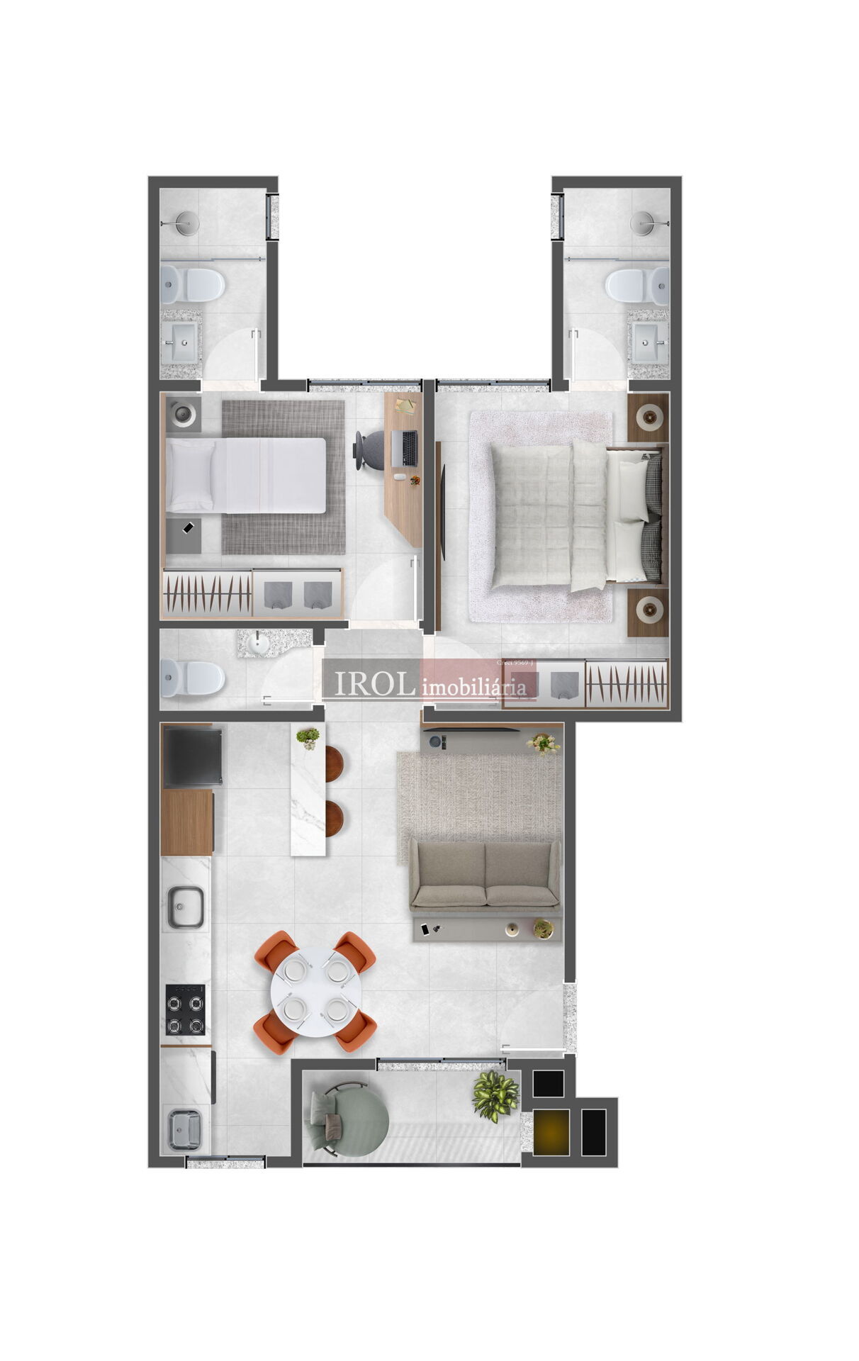 Apartamento à venda com 2 quartos, 65m² - Foto 6