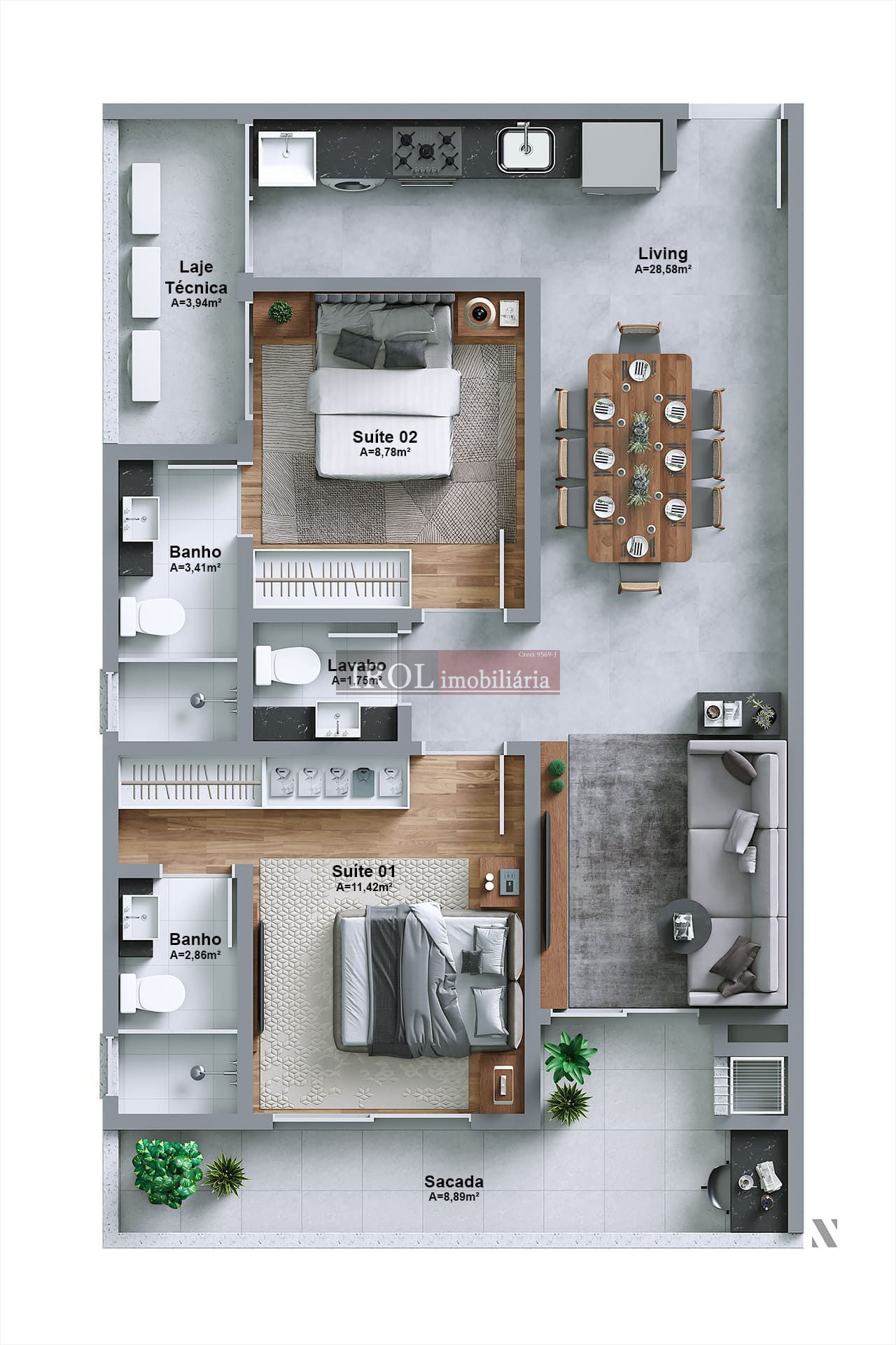 Apartamento à venda com 2 quartos, 80m² - Foto 19