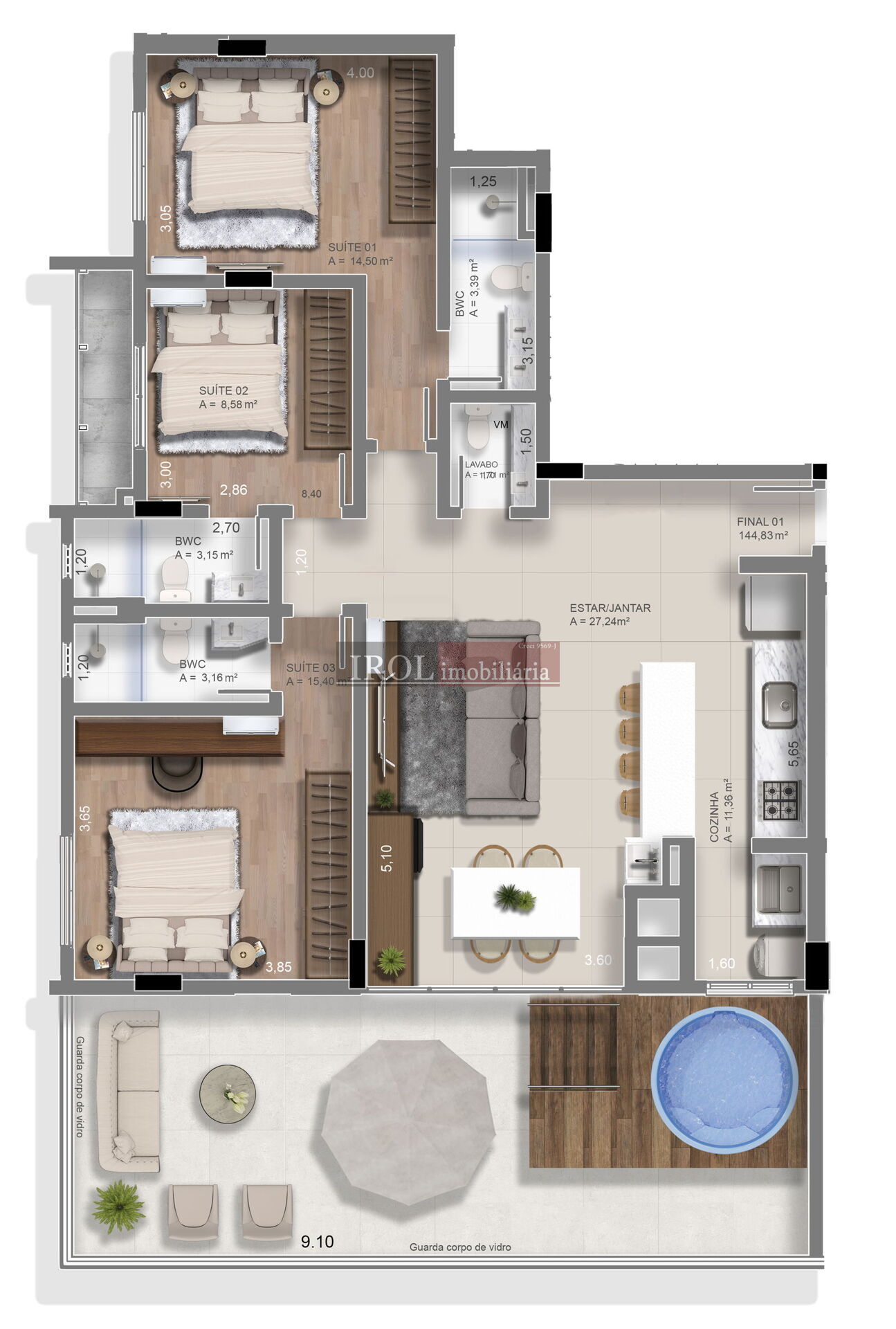 Apartamento à venda com 2 quartos, 73m² - Foto 34