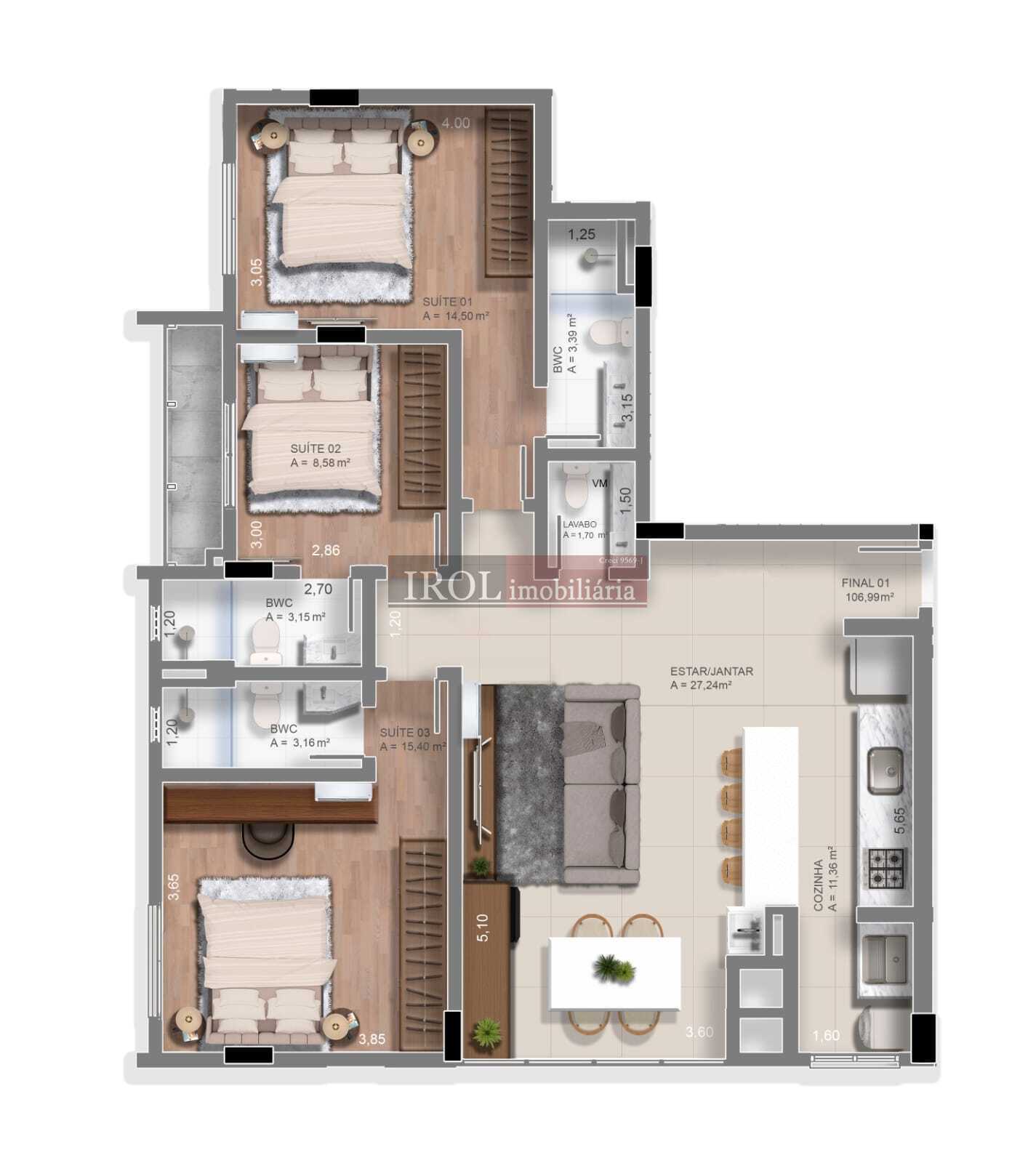 Apartamento à venda com 2 quartos, 73m² - Foto 29