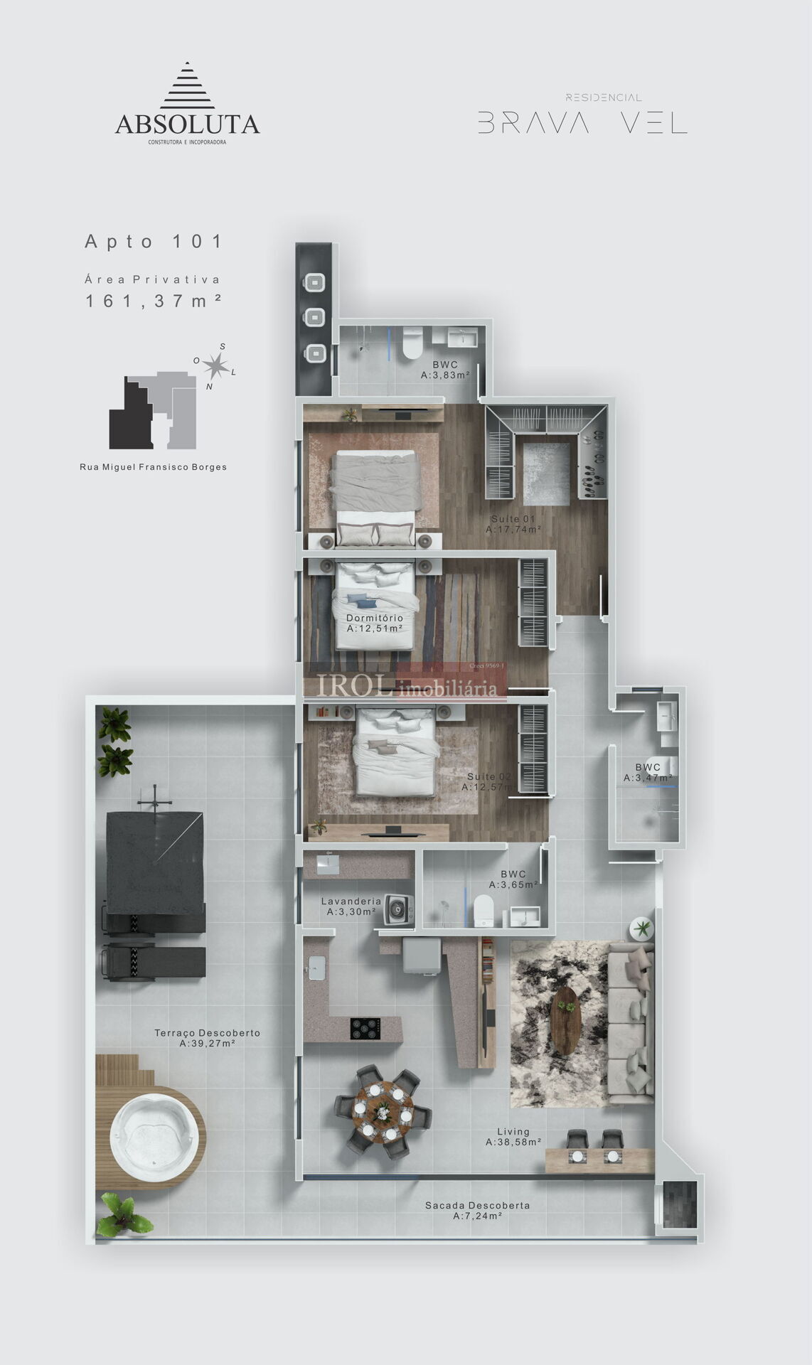 Apartamento à venda com 3 quartos, 161m² - Foto 44