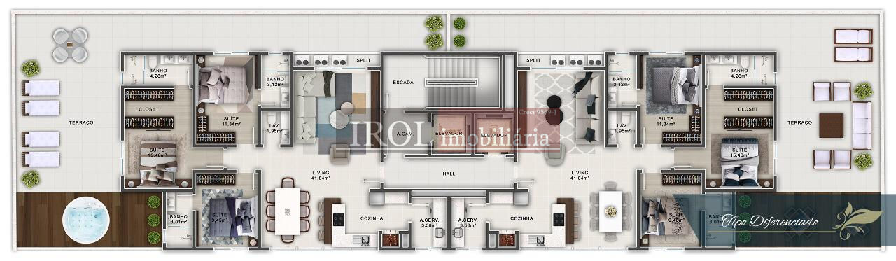 Apartamento à venda com 3 quartos, 110m² - Foto 13