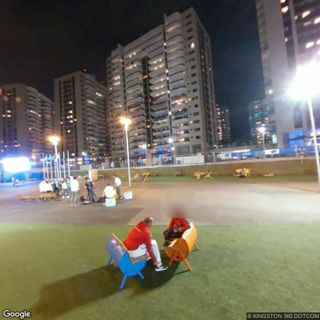 Imagem estática do "Street View" da localização