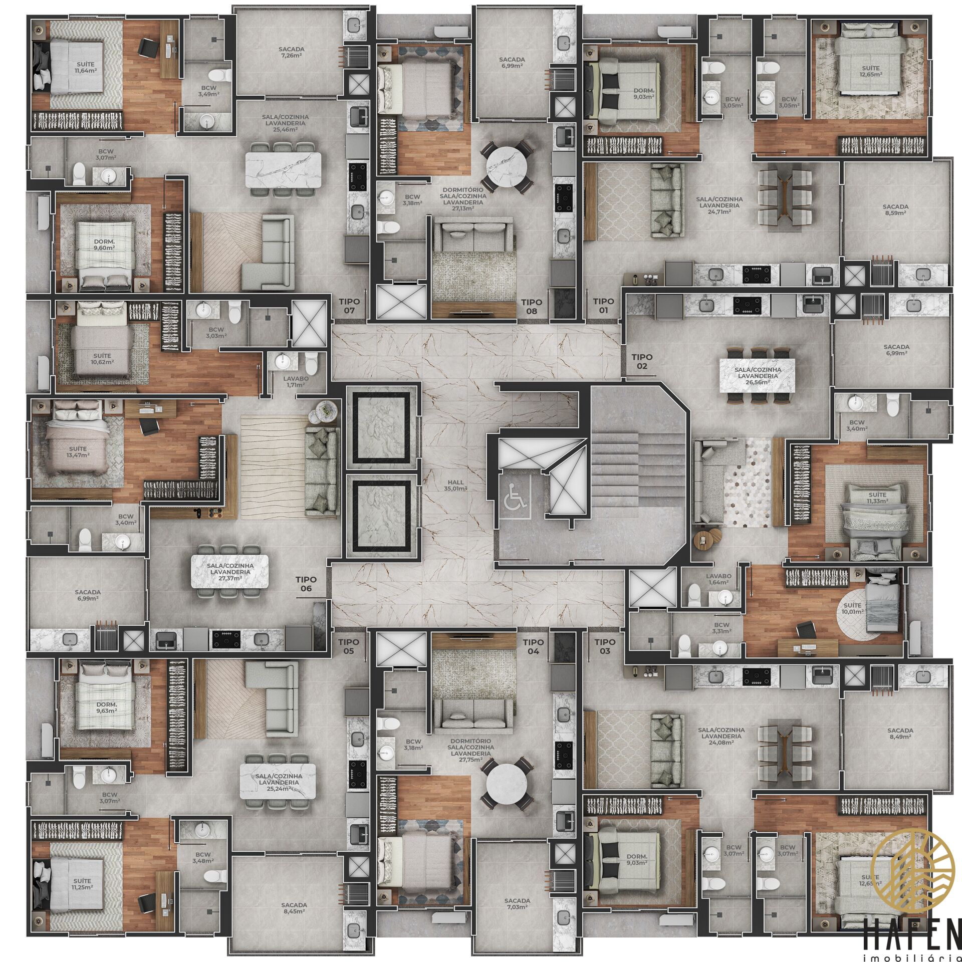 Apartamento à venda com 1 quarto, 45m² - Foto 17