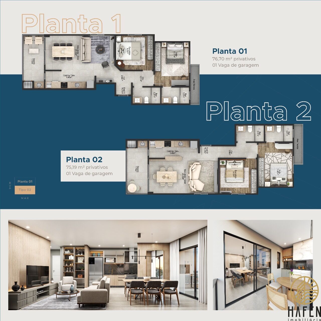 Apartamento à venda com 2 quartos, 75m² - Foto 9