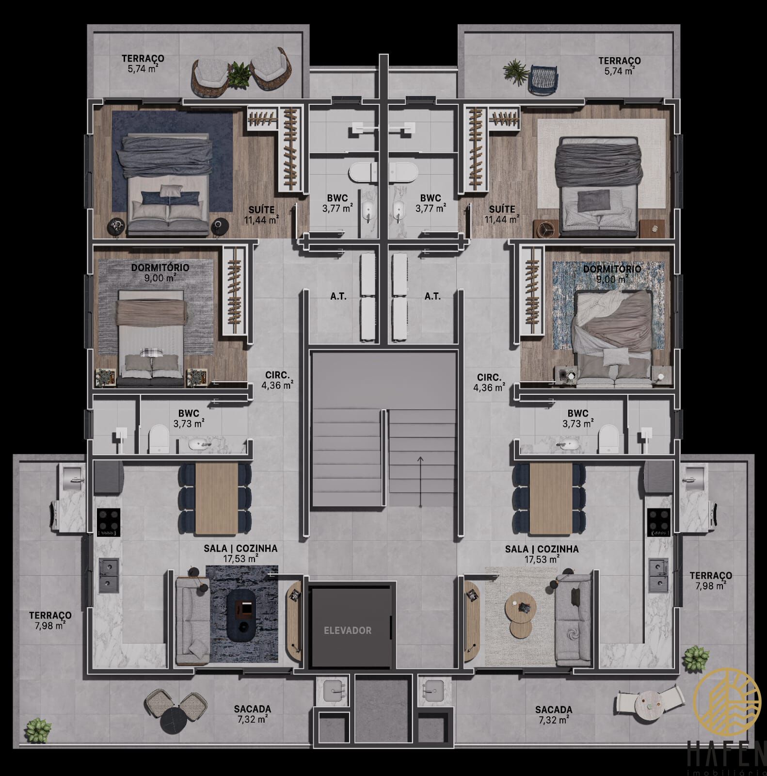 Apartamento à venda com 2 quartos, 84m² - Foto 7