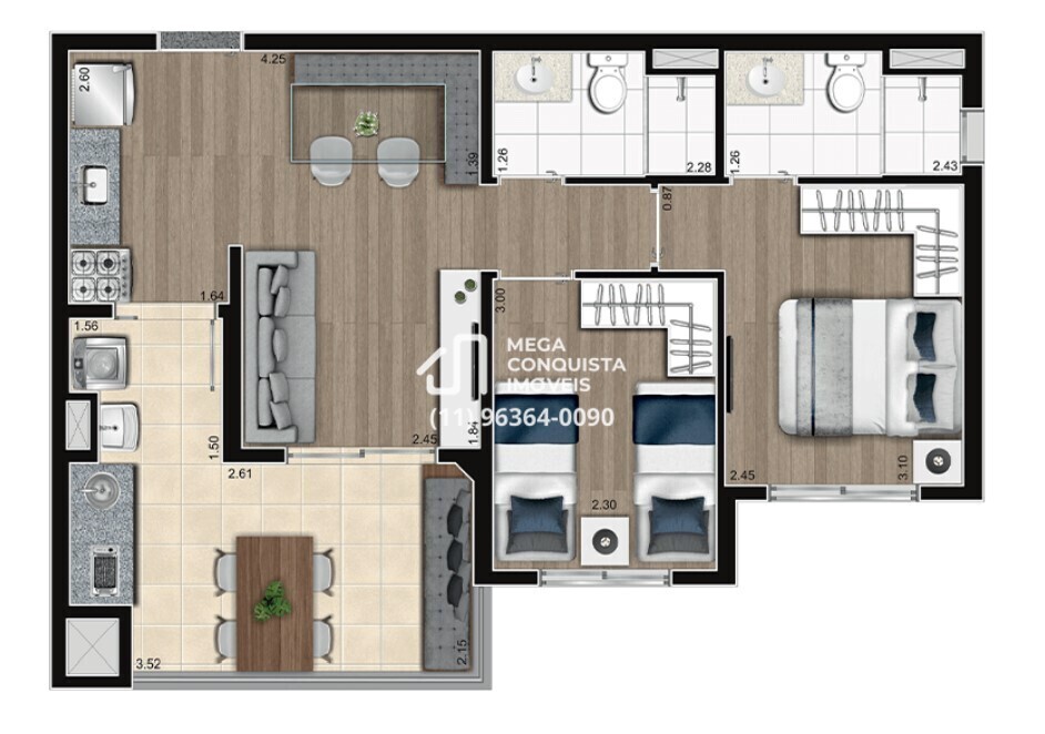 Apartamento à venda com 2 quartos, 56m² - Foto 31