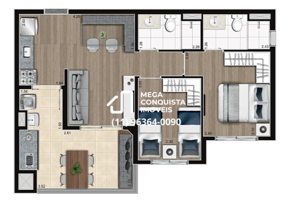 Apartamento, 2 quartos, 56 m² - Foto 31