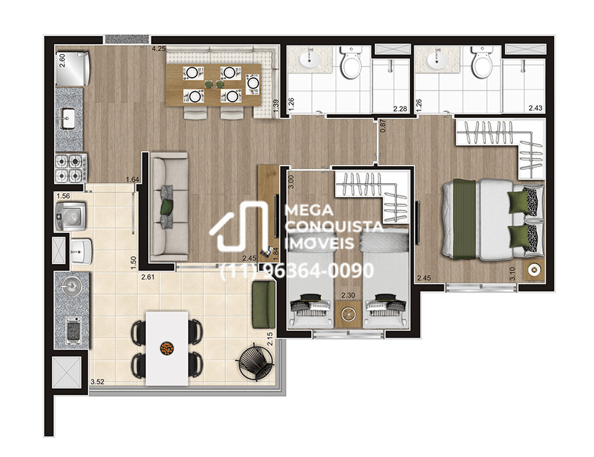 Apartamento, 2 quartos, 56 m² - Foto 30