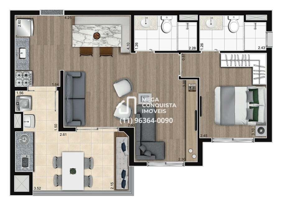 Apartamento à venda com 2 quartos, 56m² - Foto 33
