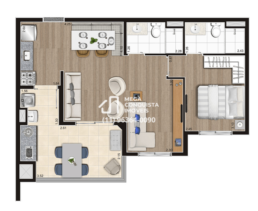 Apartamento à venda com 2 quartos, 56m² - Foto 32