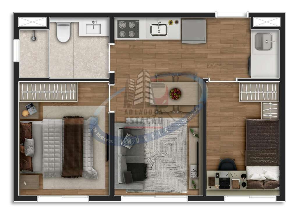 Apartamento, 2 quartos, 37 m² - Foto 23