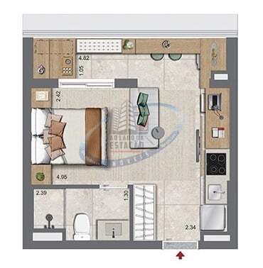 Apartamento, 1 quarto, 28 m² - Foto 24