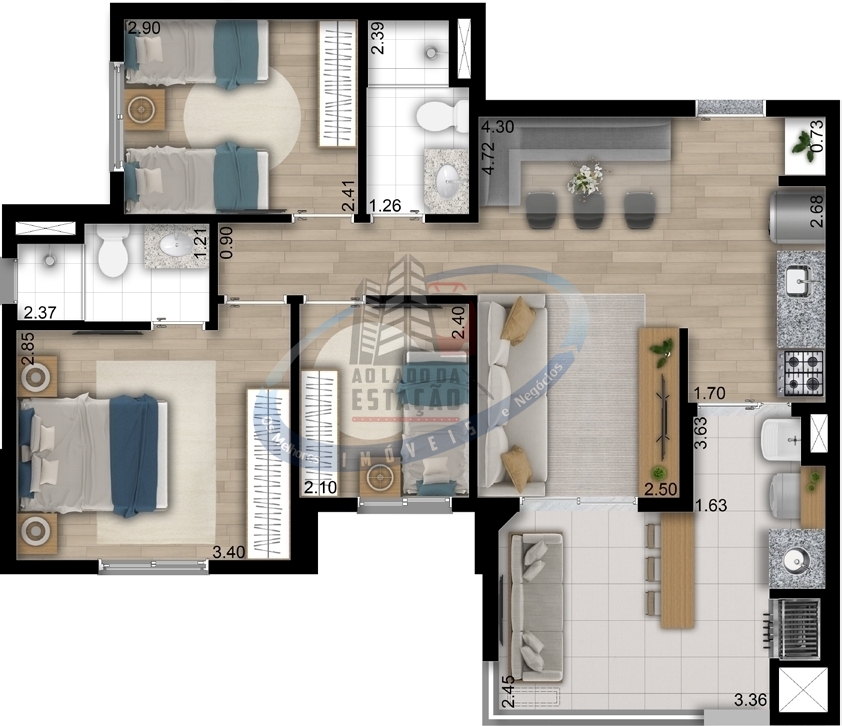 Apartamento, 3 quartos, 69 m² - Foto 20