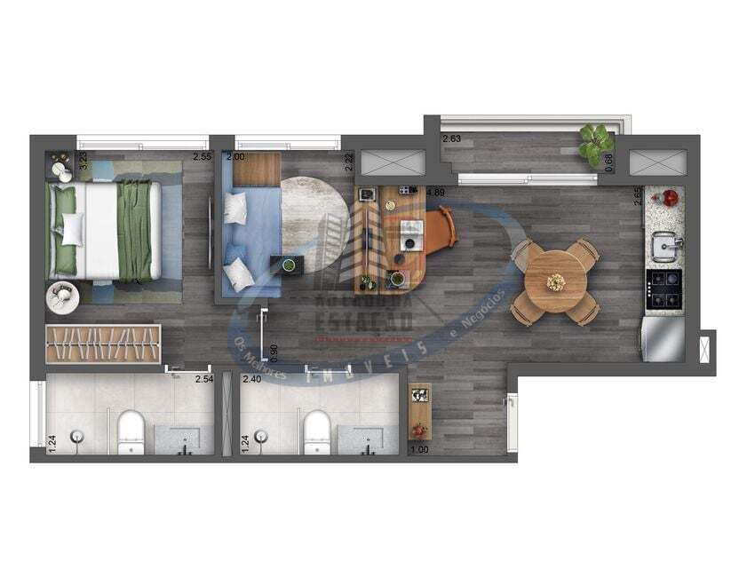 Apartamento, 2 quartos, 47 m² - Foto 15