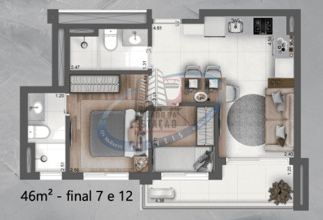 Apartamento, 2 quartos, 47 m² - Foto 18