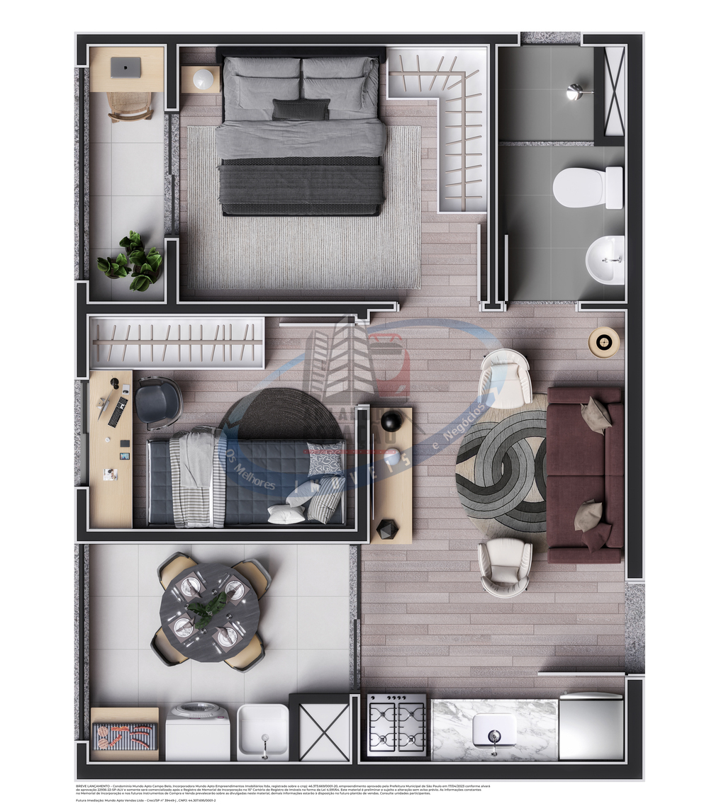 Apartamento, 2 quartos, 33 m² - Foto 25