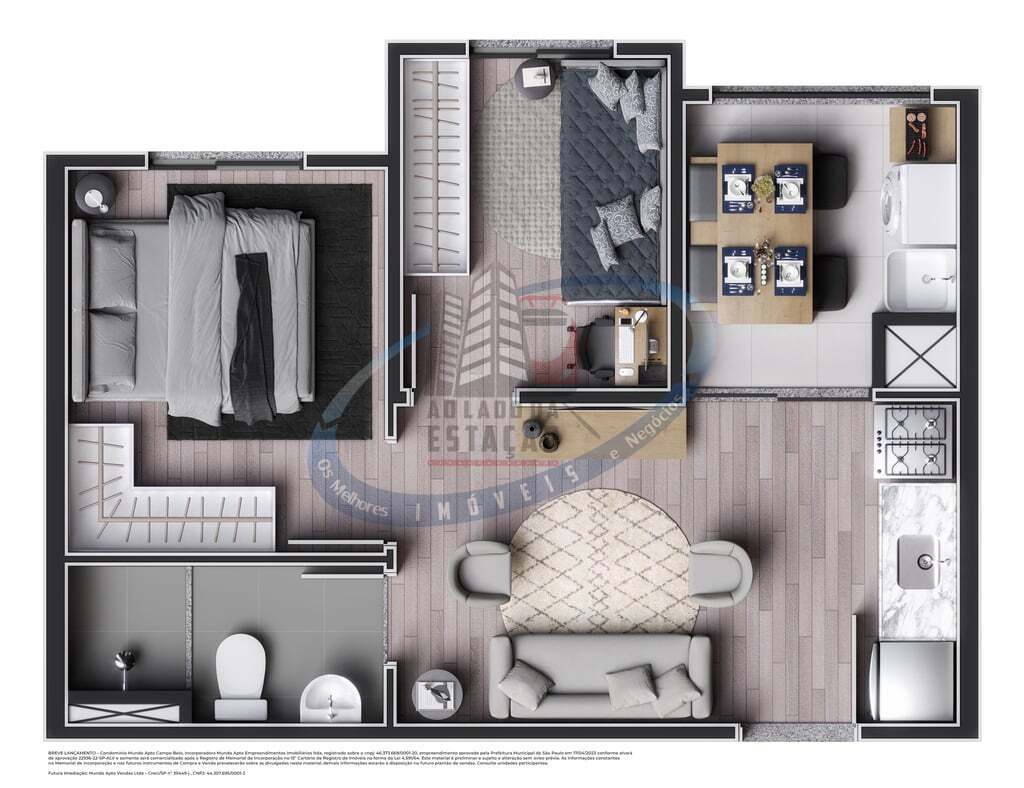 Apartamento, 2 quartos, 33 m² - Foto 24