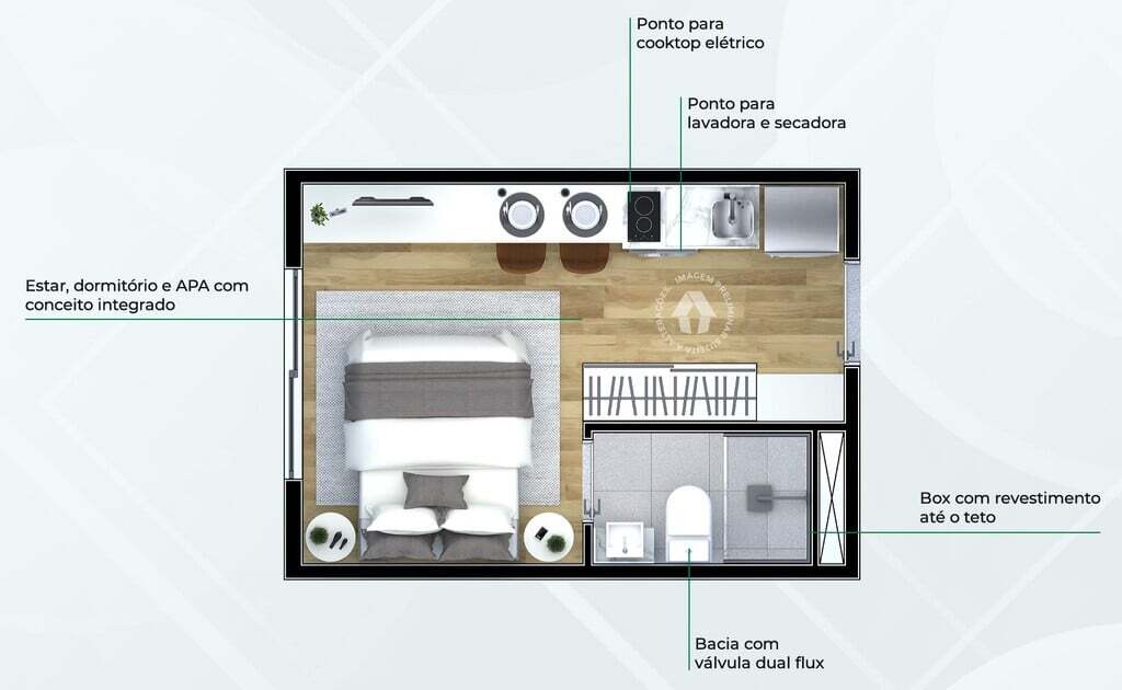 Apartamento, 2 quartos, 35 m² - Foto 22