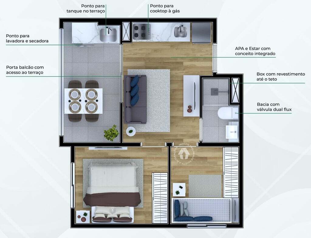 Apartamento, 2 quartos, 35 m² - Foto 25