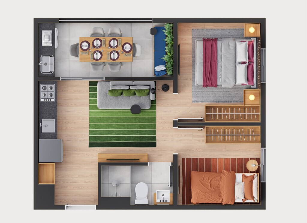 Apartamento, 2 quartos, 33 m² - Foto 22