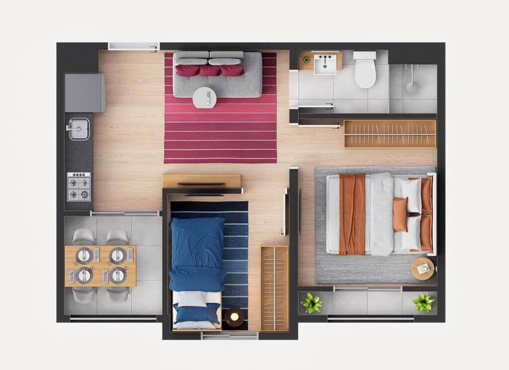 Apartamento, 2 quartos, 33 m² - Foto 21