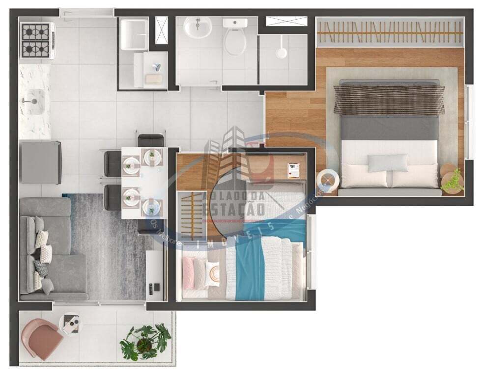 Apartamento, 2 quartos, 34 m² - Foto 17