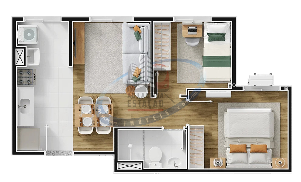 Apartamento, 2 quartos, 35 m² - Foto 18