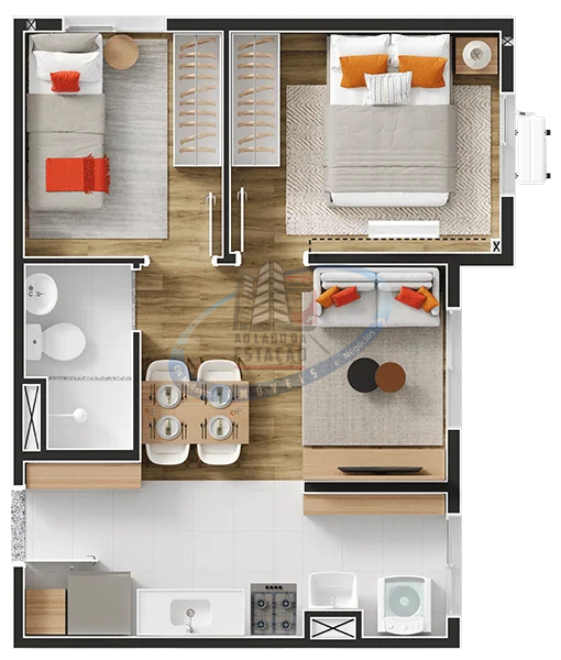 Apartamento, 2 quartos, 35 m² - Foto 22