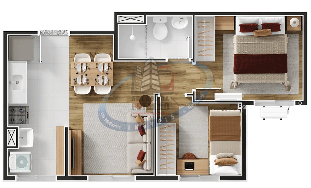 Apartamento, 2 quartos, 35 m² - Foto 21