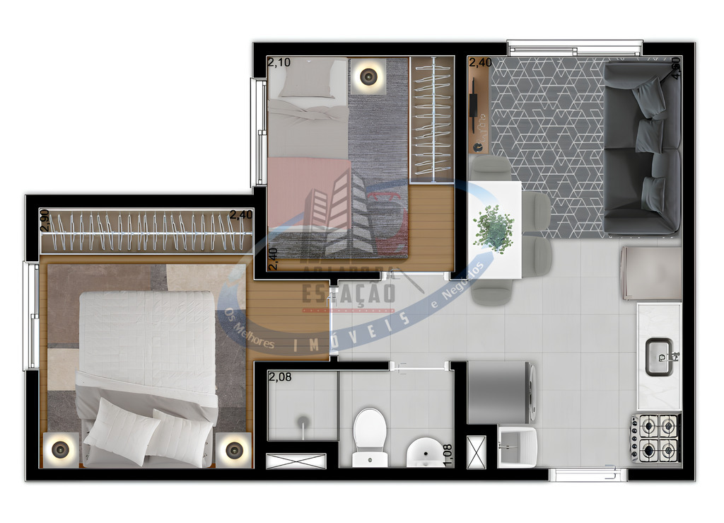 Apartamento, 2 quartos, 32 m² - Foto 17