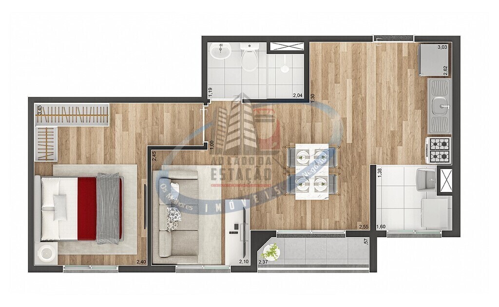 Apartamento, 2 quartos, 39 m² - Foto 19