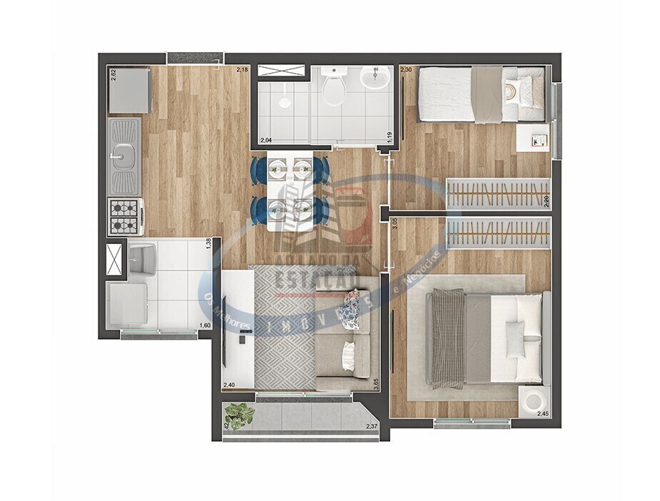 Apartamento, 2 quartos, 39 m² - Foto 15