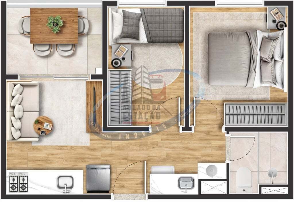 Apartamento, 2 quartos, 35 m² - Foto 37