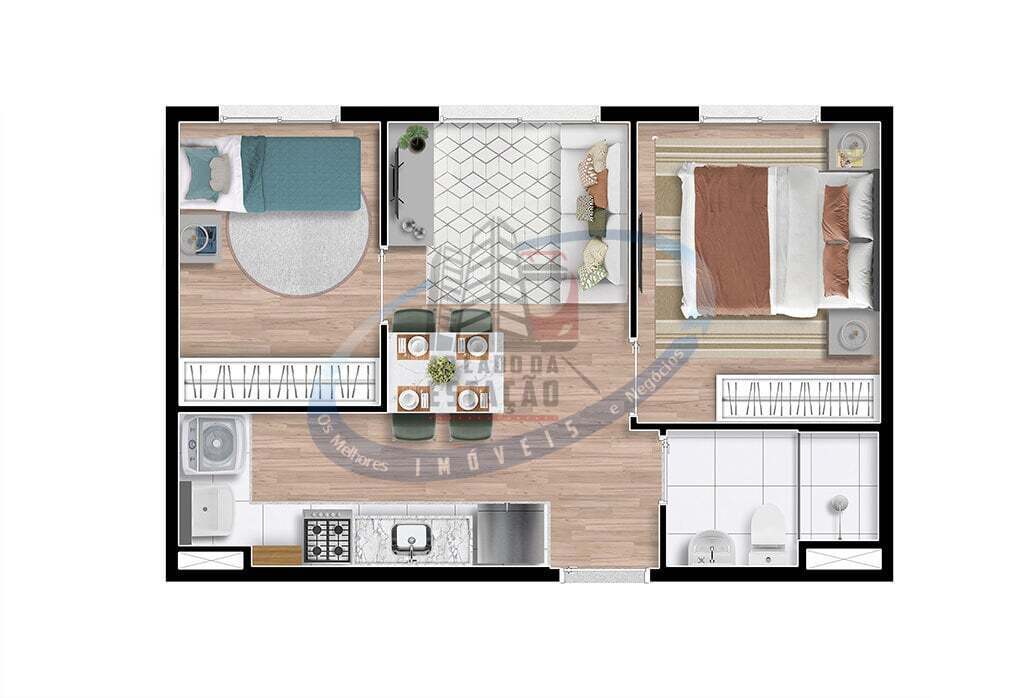 Apartamento, 2 quartos, 34 m² - Foto 14