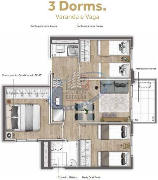 Apartamento, 2 quartos, 35 m² - Foto 54