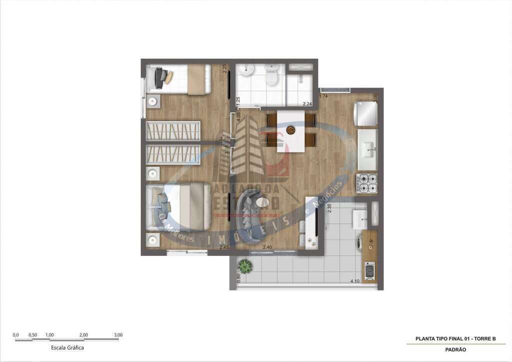 Apartamento, 2 quartos, 37 m² - Foto 28