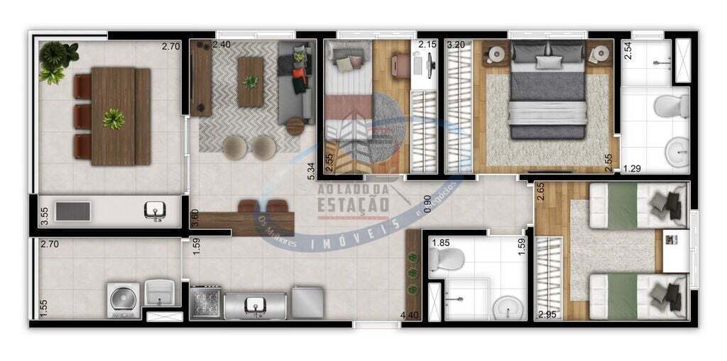 Apartamento, 3 quartos, 71 m² - Foto 33