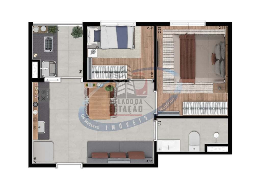 Apartamento, 2 quartos, 37 m² - Foto 23