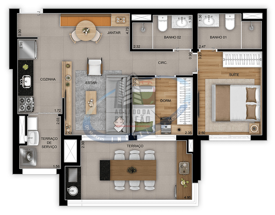 Apartamento, 2 quartos, 66 m² - Foto 22