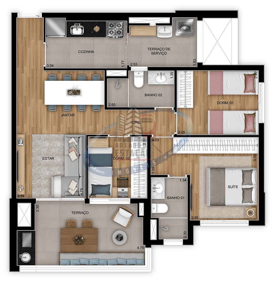 Apartamento, 2 quartos, 66 m² - Foto 20