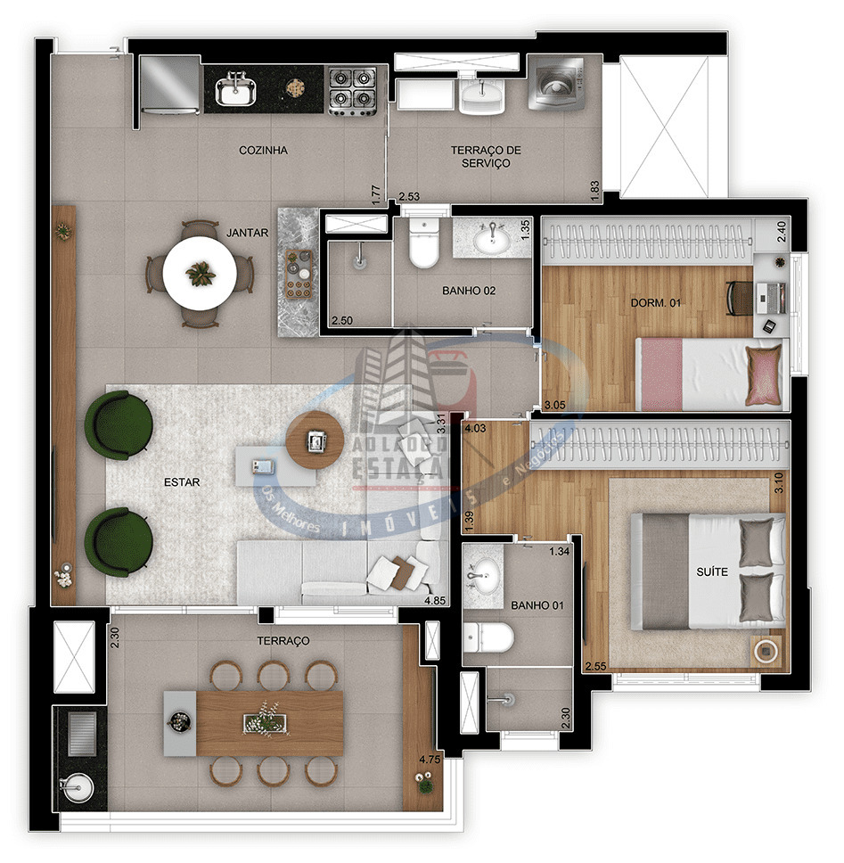 Apartamento, 2 quartos, 66 m² - Foto 21