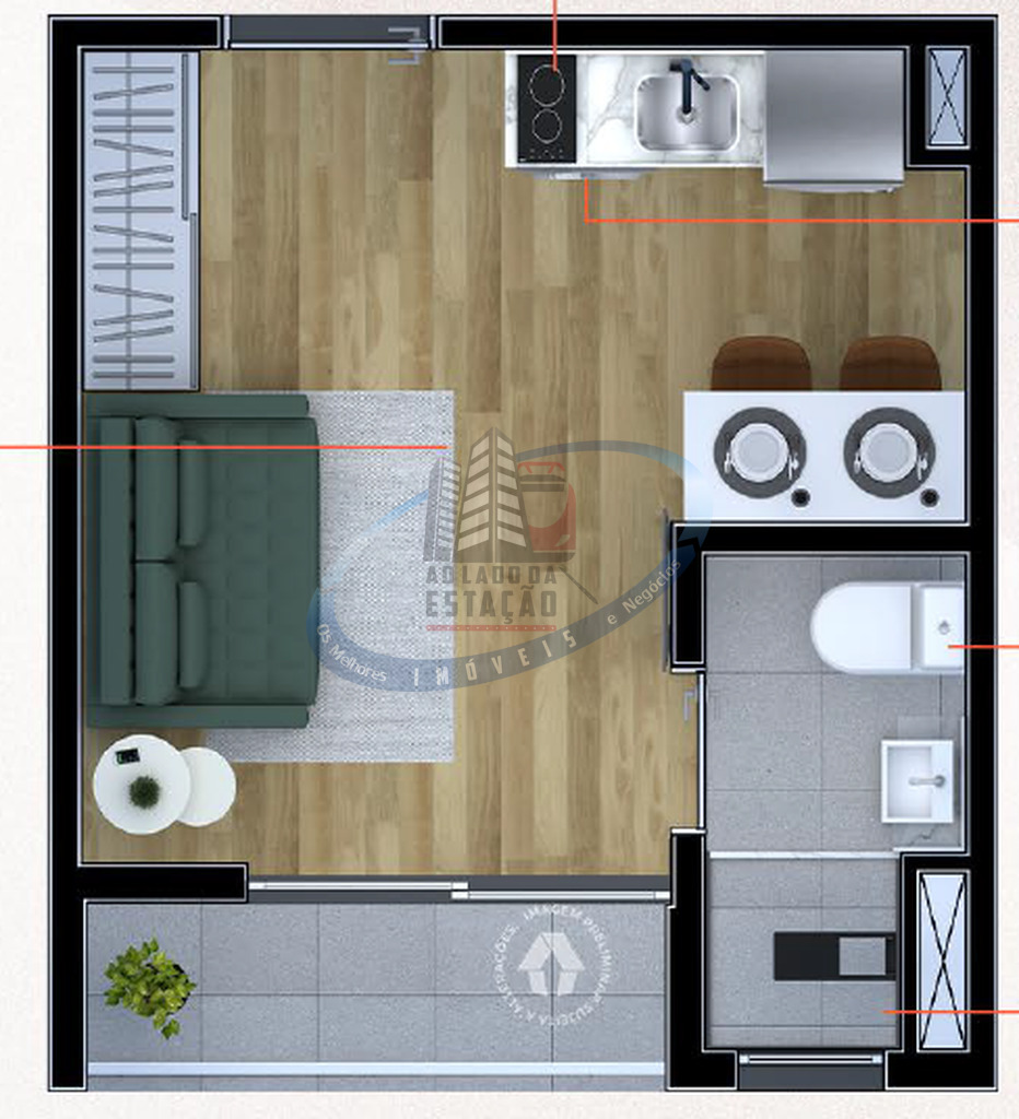 Apartamento, 1 quarto, 18 m² - Foto 31