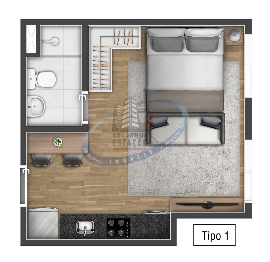 Apartamento, 2 quartos, 37 m² - Foto 33