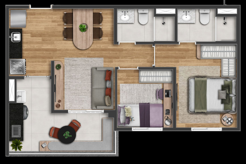 Apartamento, 2 quartos, 50 m² - Foto 21