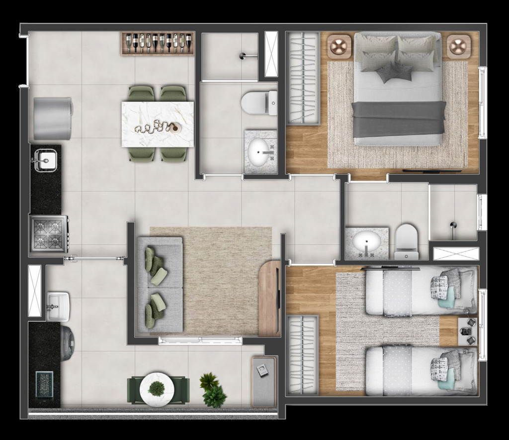 Apartamento, 2 quartos, 50 m² - Foto 22