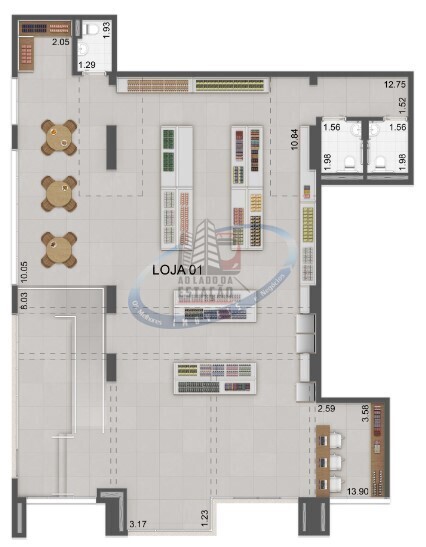 Loja-Salão, 213 m² - Foto 5