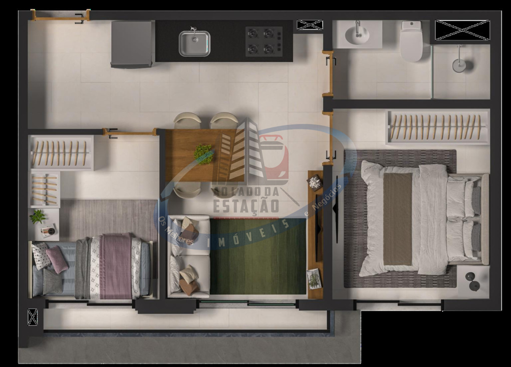 Apartamento, 2 quartos, 34 m² - Foto 17