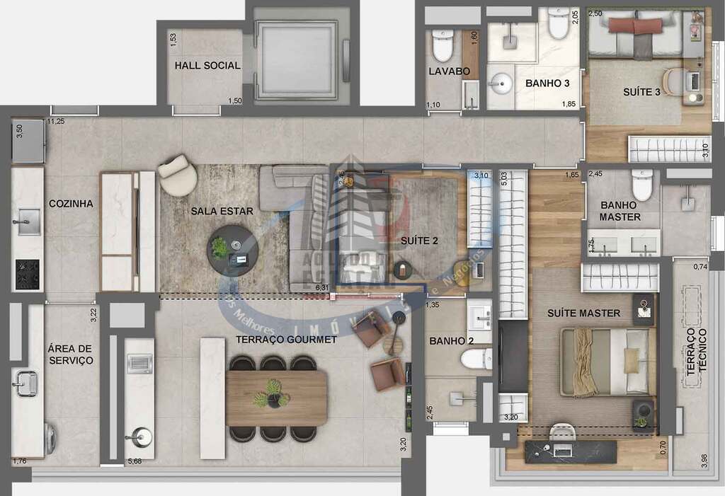 Apartamento, 3 quartos, 119 m² - Foto 27