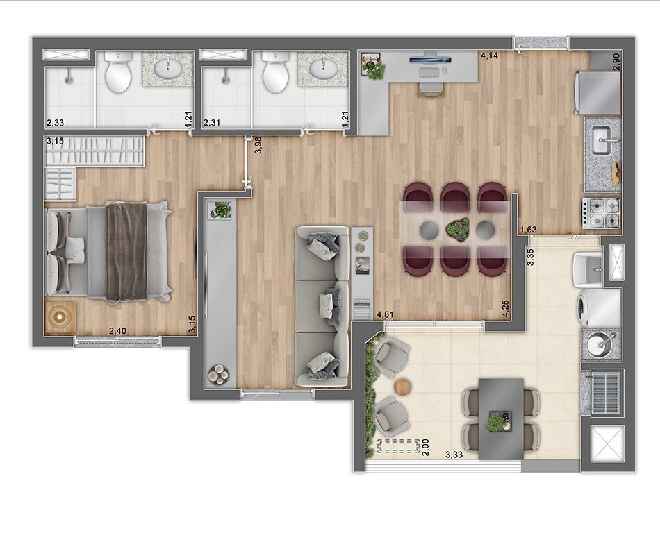 Apartamento, 2 quartos, 44 m² - Foto 27